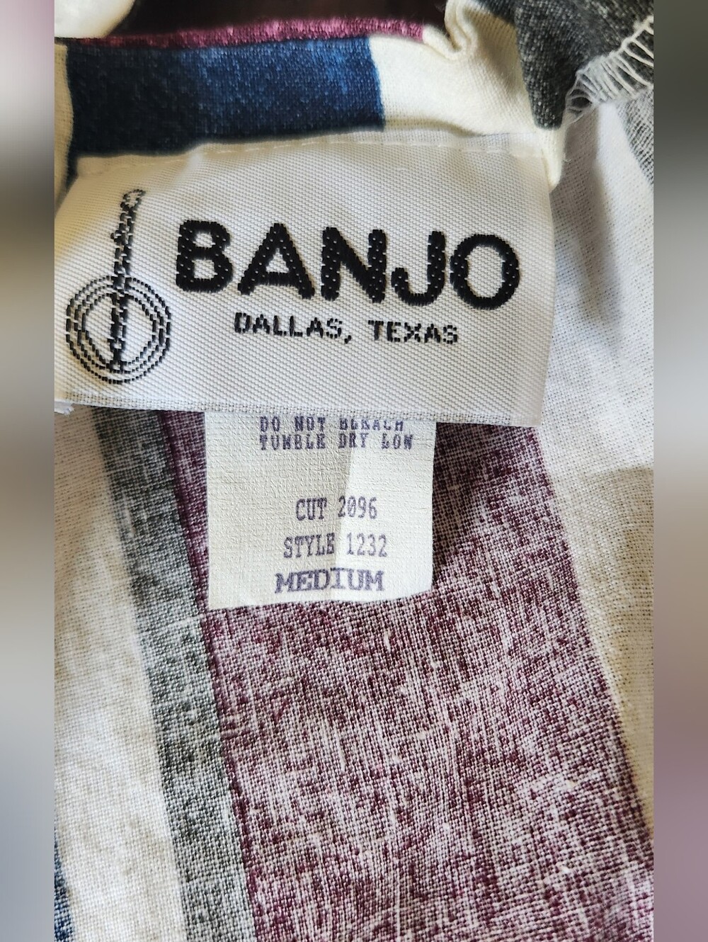 Banjo vintage cropped western shirt, - Picture 3 of 7